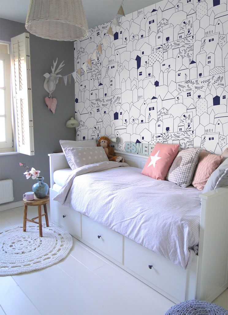 Coloray Fototapete 312x219 cm An Einer Wand Latex Latextapete - Stadt