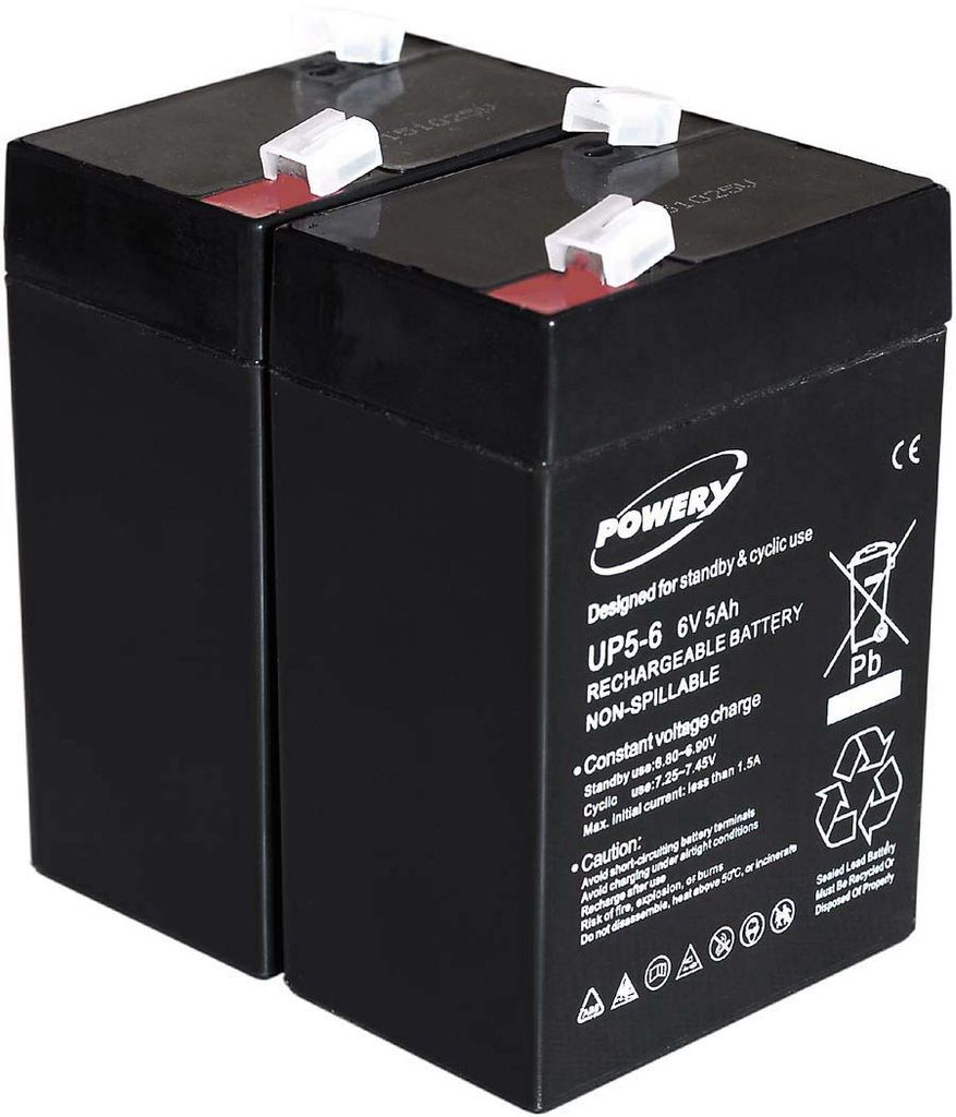 Batterie gel-plomb pour FIAMM FG10451 6V 5Ah (remplace 4Ah Image du produit 