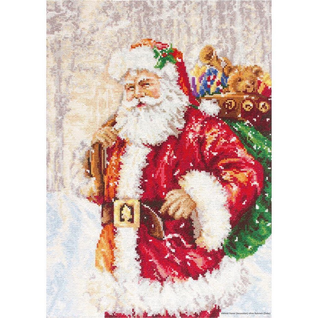 Luca-S Kreuzstich Set "Santa Claus", Zählmuster, 21x30cm Produktbild 