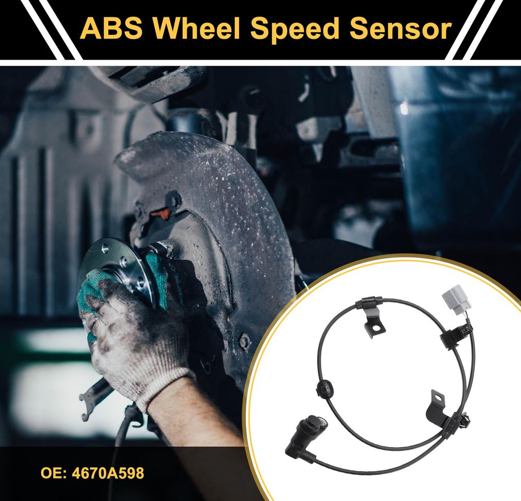 ABS Raddrehzahlsensor ABS Sensor Anti-Blockier-System Sensor Nr. 4670A598 für Mitsubishi L200 2012-2015 1 Stück hinten rechts