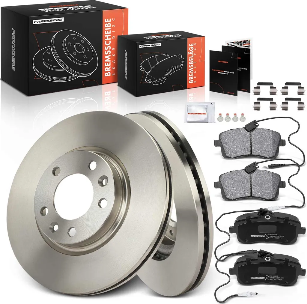 Disques de frein ventilés et plaquettes avant pour Peugeot 407 2004-2011
