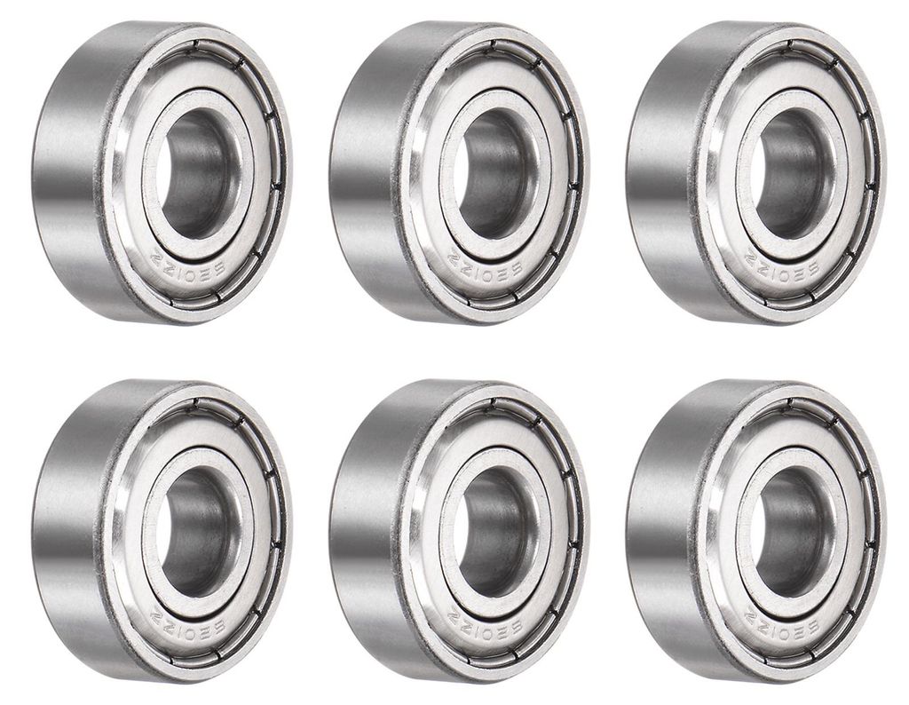 6 Stš¹ck 6201ZZ Kugellager 12x32x10mm Kohlen Stoffstahl Doppelt Abgeschirmt ABEC3 Z1 Lager fš¹r Motoren