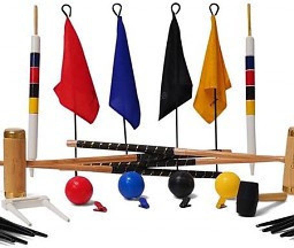Junior Krockett Set- Wettkampfset, Aus Eco-Hartholz