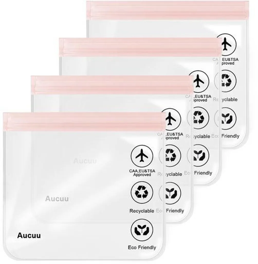 Pochette transparente voyage pour produits de beauté et liquides