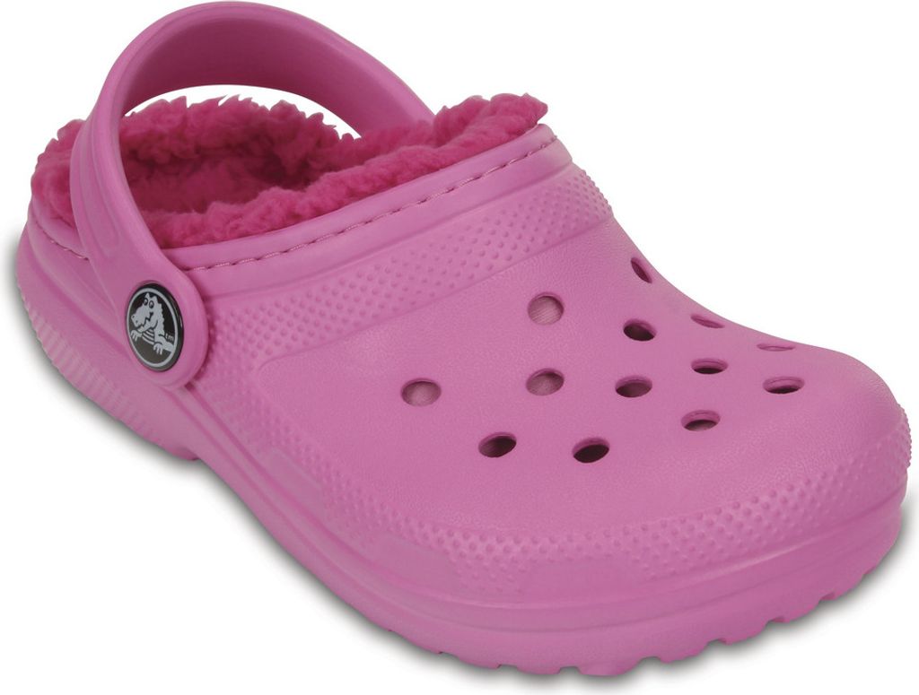 crocs Classic Lined Clog Kids Party Pink / Candy Pink Croslite Größe: 25/26 Normal