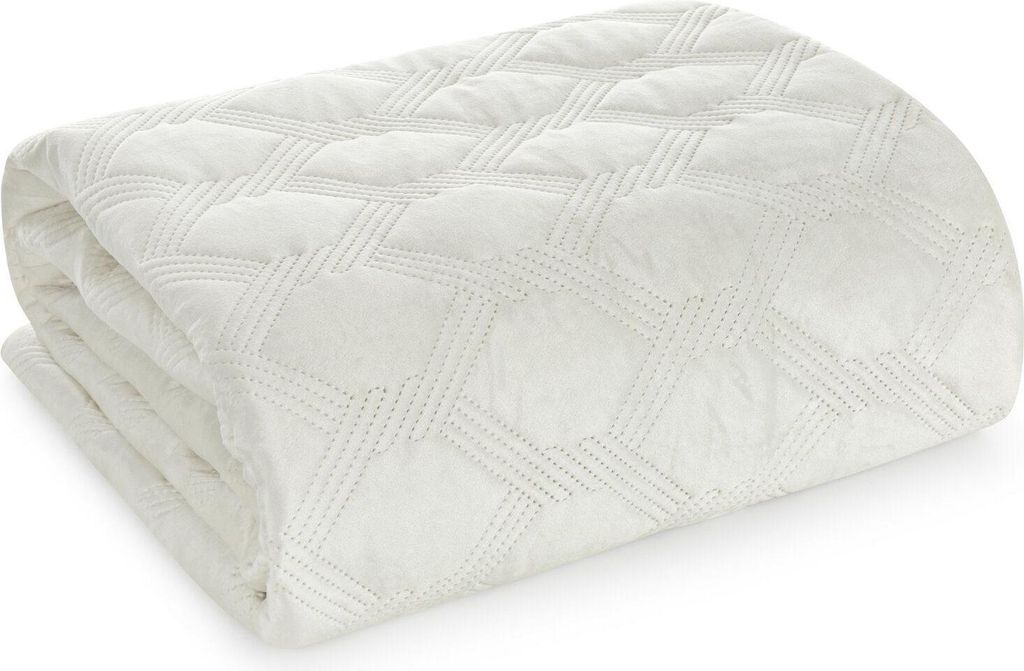 Eurofirany Tagesdecke 170x210 Bettüberwurf gesteppt creme