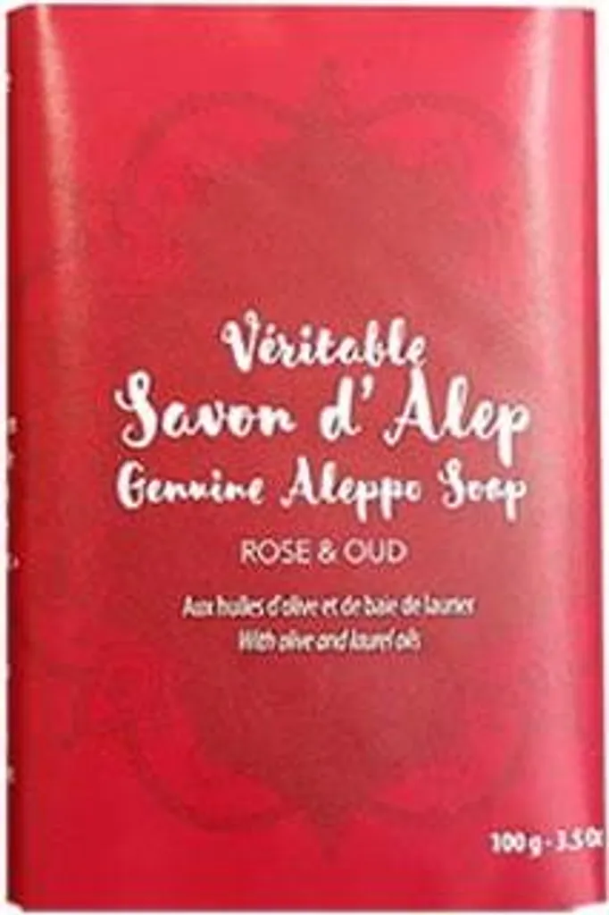 Sapone di Aleppo Alepia Rosa e Oud 100g - L'Originale Rito di Bellezza