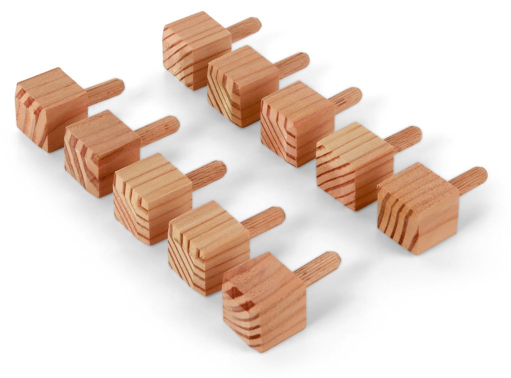 10 Ziernägel - Lärche gefast - 20 x 20 x 20 mm