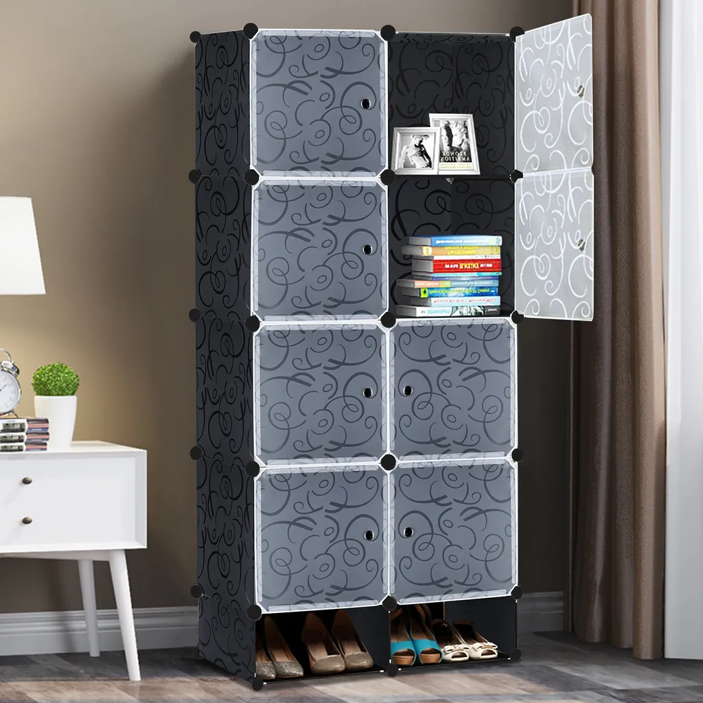 Armoire à chaussures DIY modulable avec penderie intégrée - 9