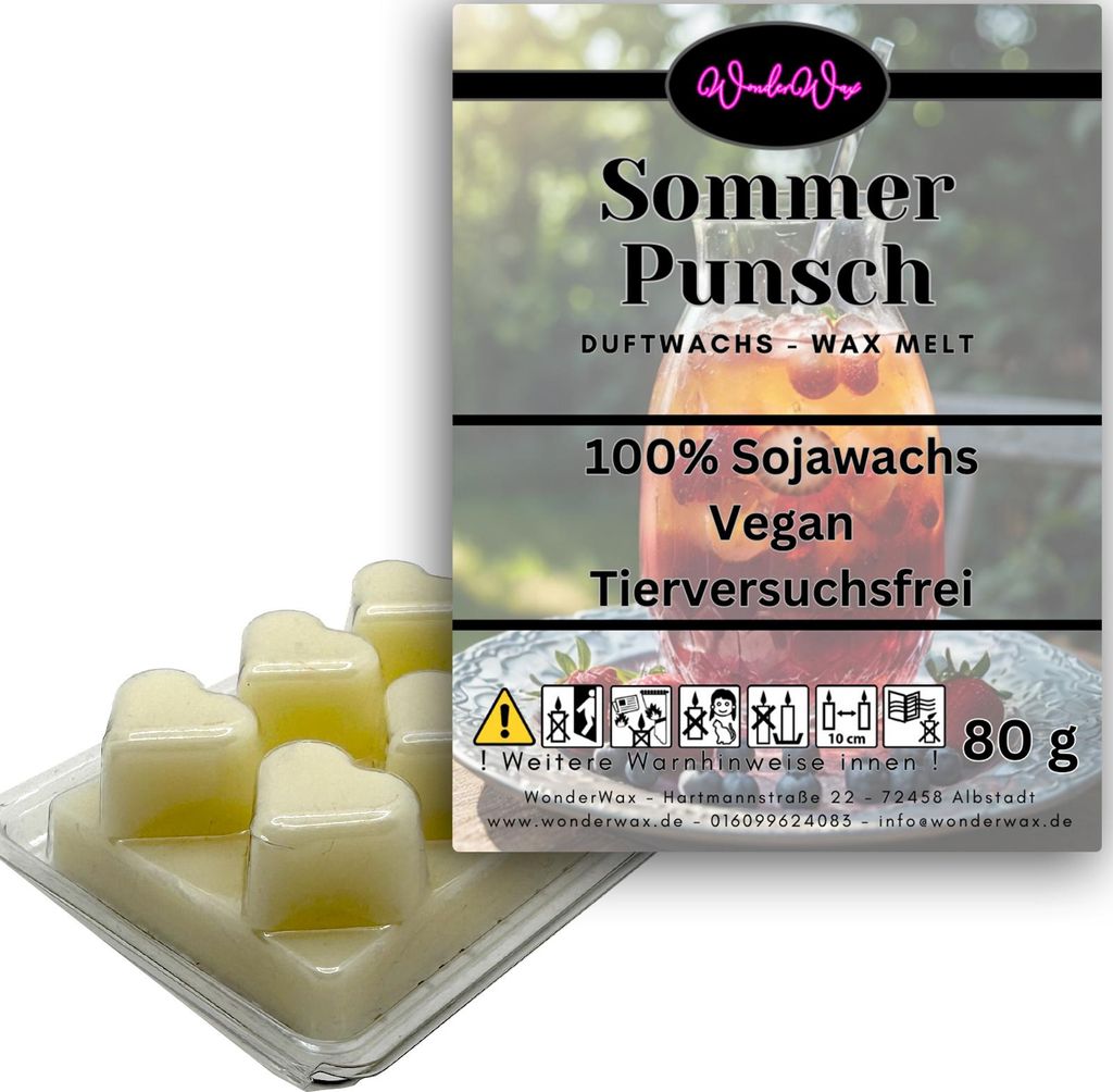WonderWax Duftwachs Wax Melts für Duftlampe, 6 Herzen Duftmelt Wachsmelt Sojawachs Duftwachs Würfel für Raumdüfte, Wachs Duftöl Winter Indoor ...