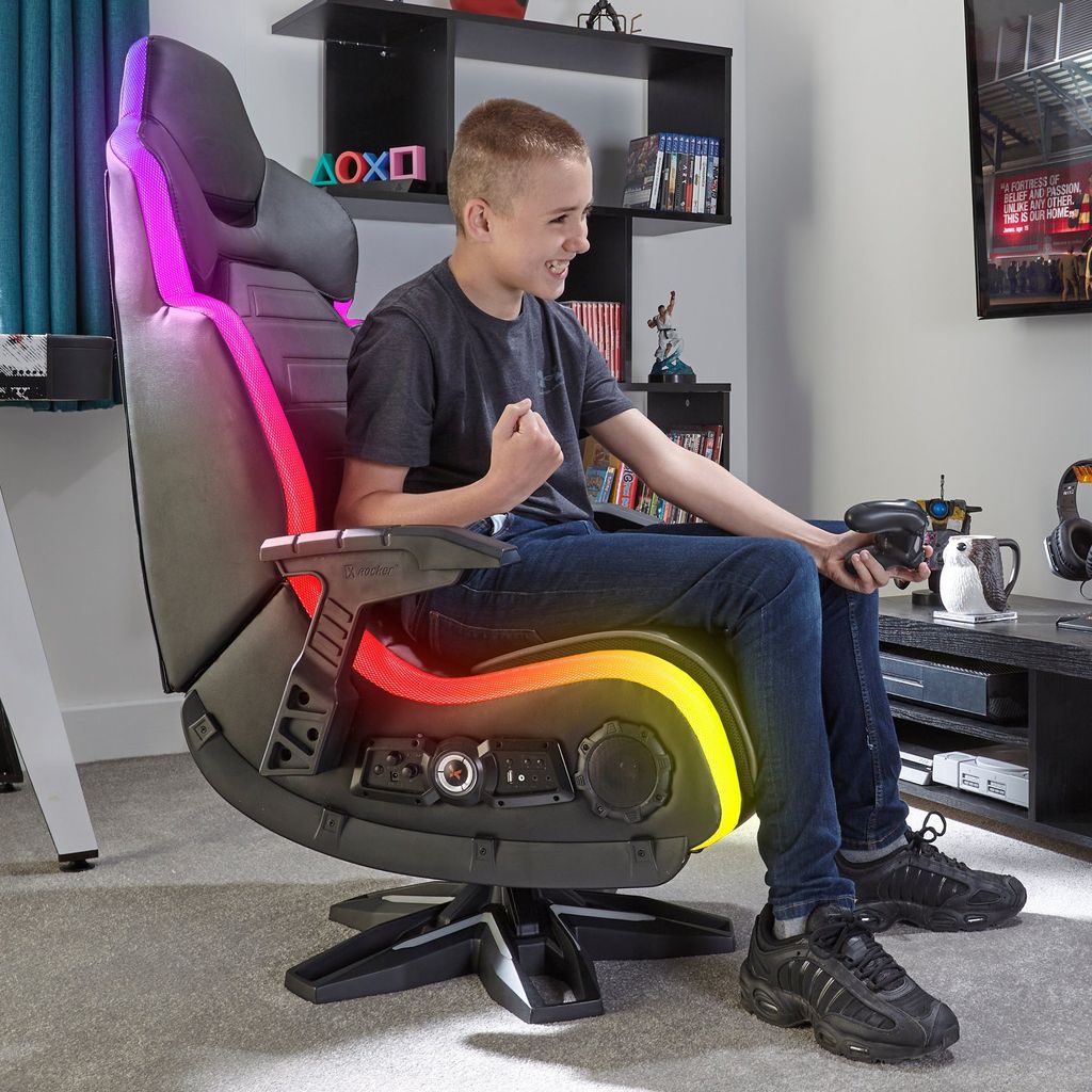 X Rocker Gaming Stuhl Evo Elite Audio RGB LED Schwarz ...