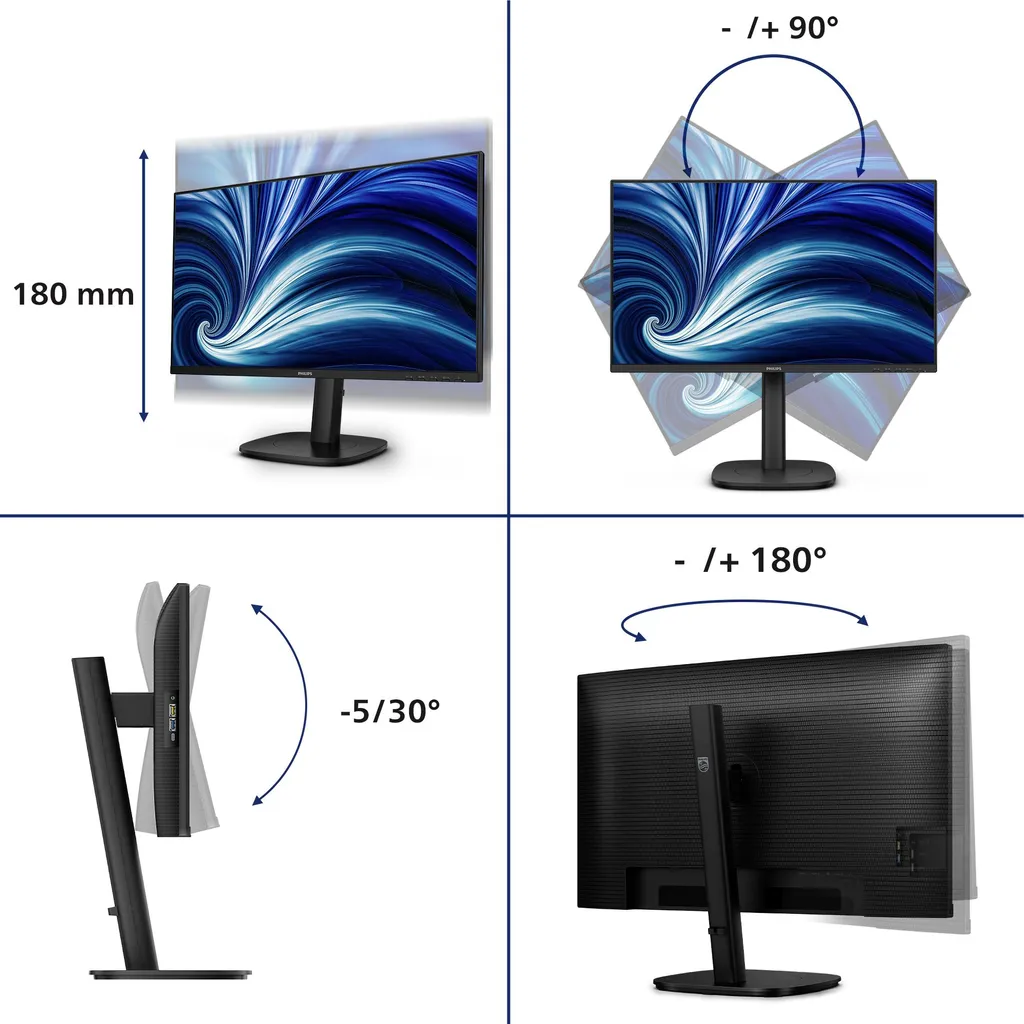 Moniteur IPS 100Hz Philips Écran Large 16:10 WUXGA Confort Visuel - 4