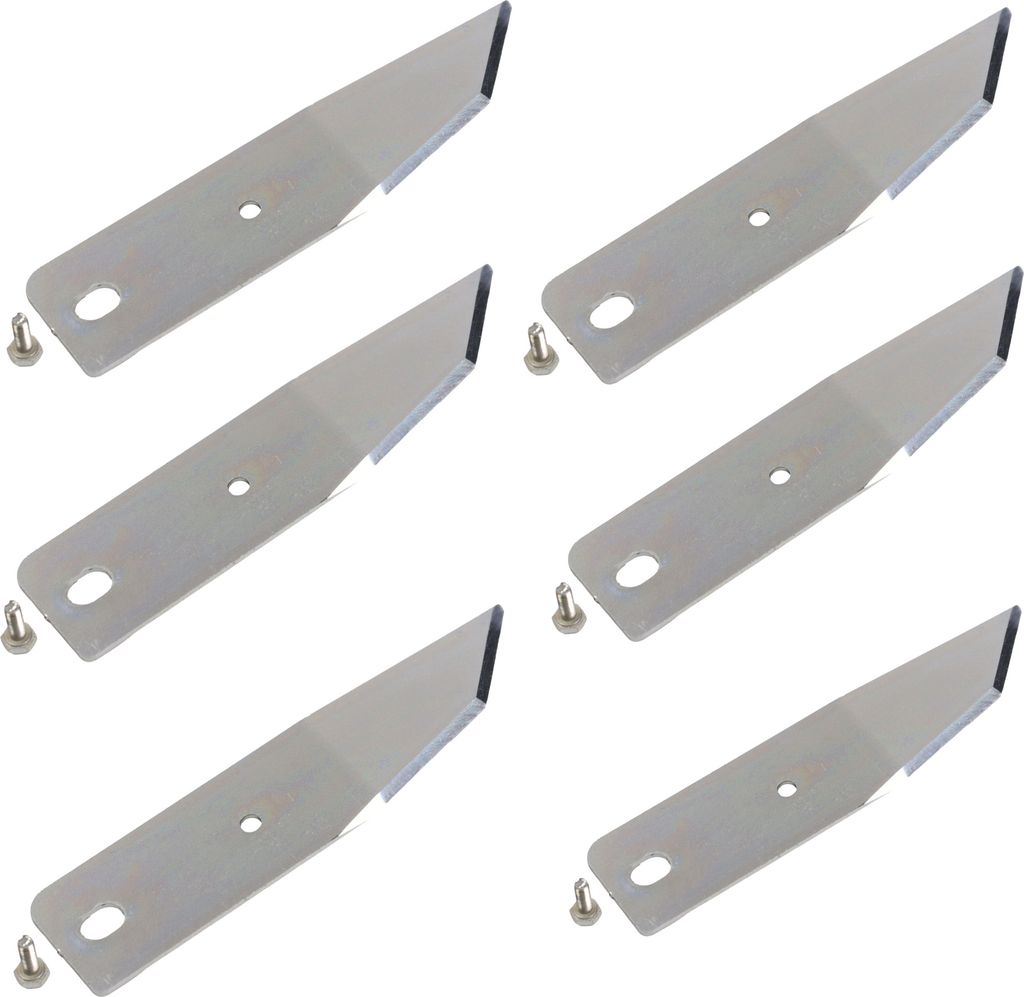 Messersatz 6x 10cm Messer für AL-KO ALKO Robolinho EFCO Produktbild 