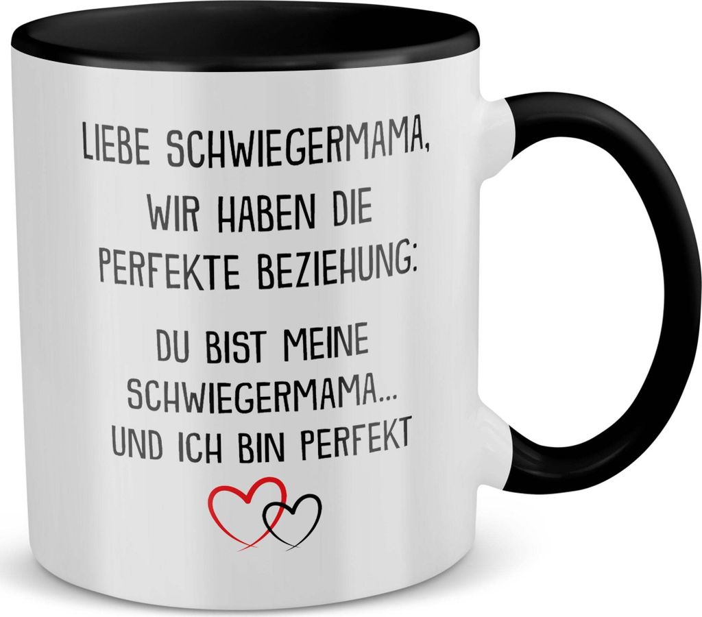 22Feels Schwiegermama Geschenk Hochzeit Geburtstag Muttertag Weihnachten Frauen Tasse Mutter der Braut des Bräutigams Kaffeetasse Haferl Schwieger...