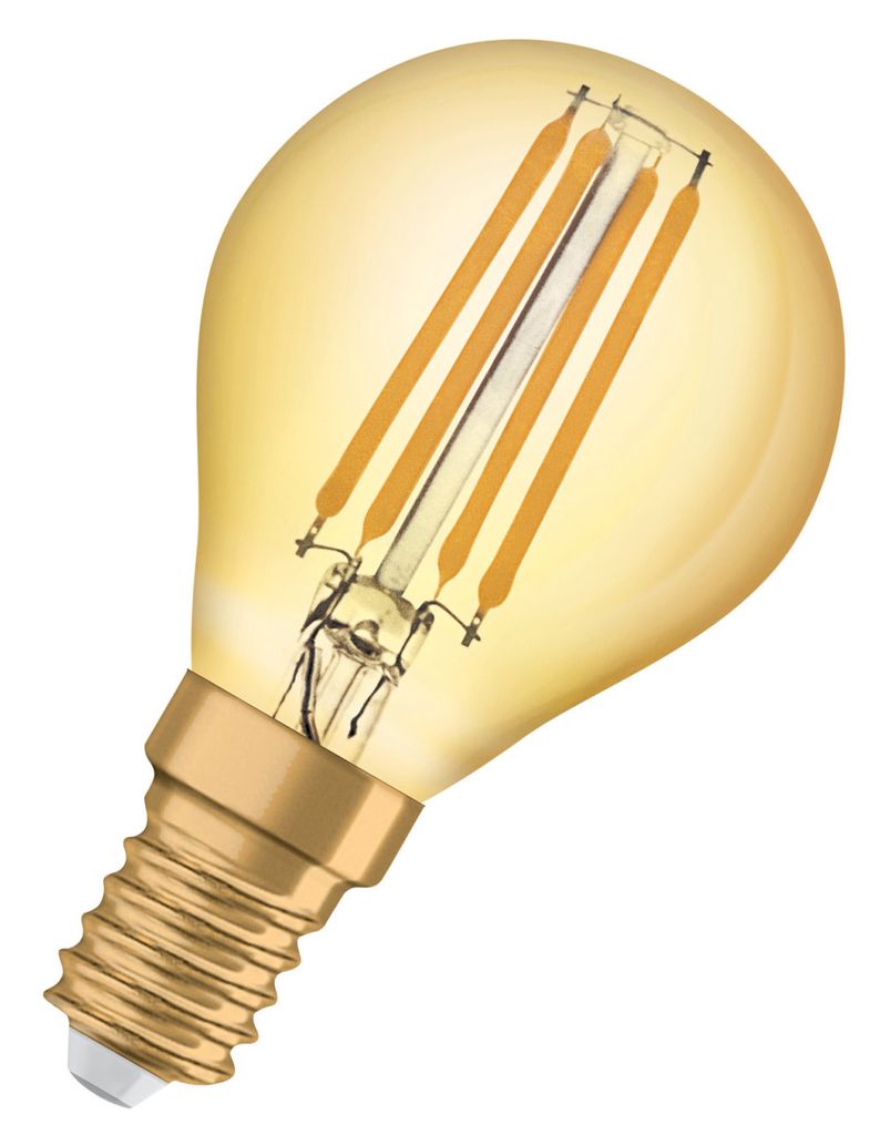 Osram LED Filament Vintage 1906 Tropfen 4W = 35W E14 Gold Produktbild 