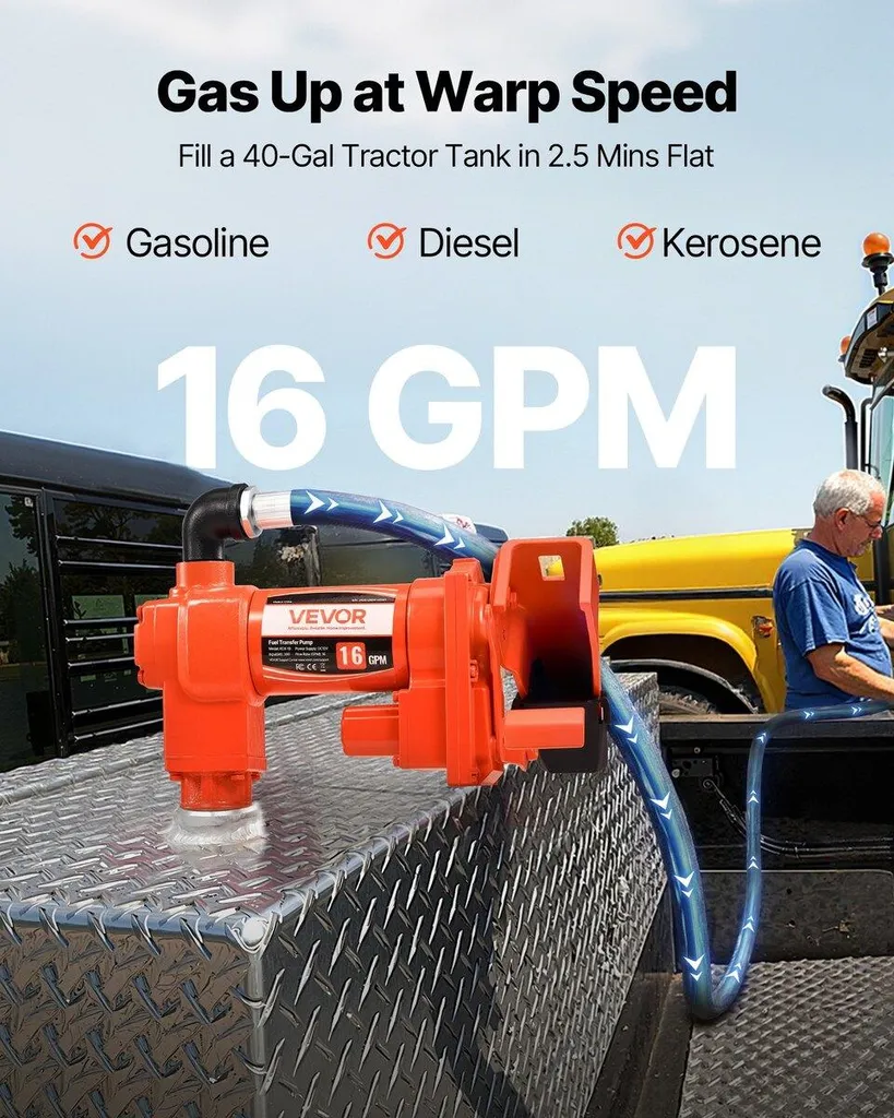 Pompe à carburant 12V haute performance 186W avec kit de transfert - 2