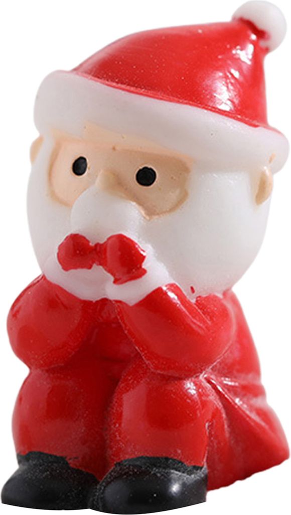 Weihnachten Santa Claus Statue Micro Landschaft Ornament Harz Home Decorative Gift Weihnachtsförder-B