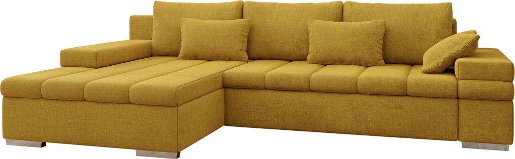 MIRJAN24 Ecksofa Bangkok Premium, Stilvoll L-Form Sofa mit Schlaffunktion und Bettkasten, Wohnlandschaft (Seite: Links, Maya 05)