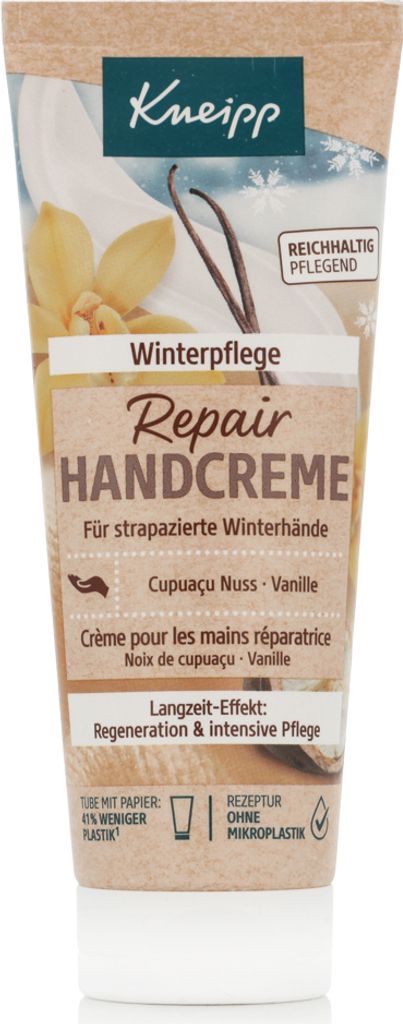 Kneipp Repair Handcreme mit Cupuaco Nuss und Vanille 75 ml
