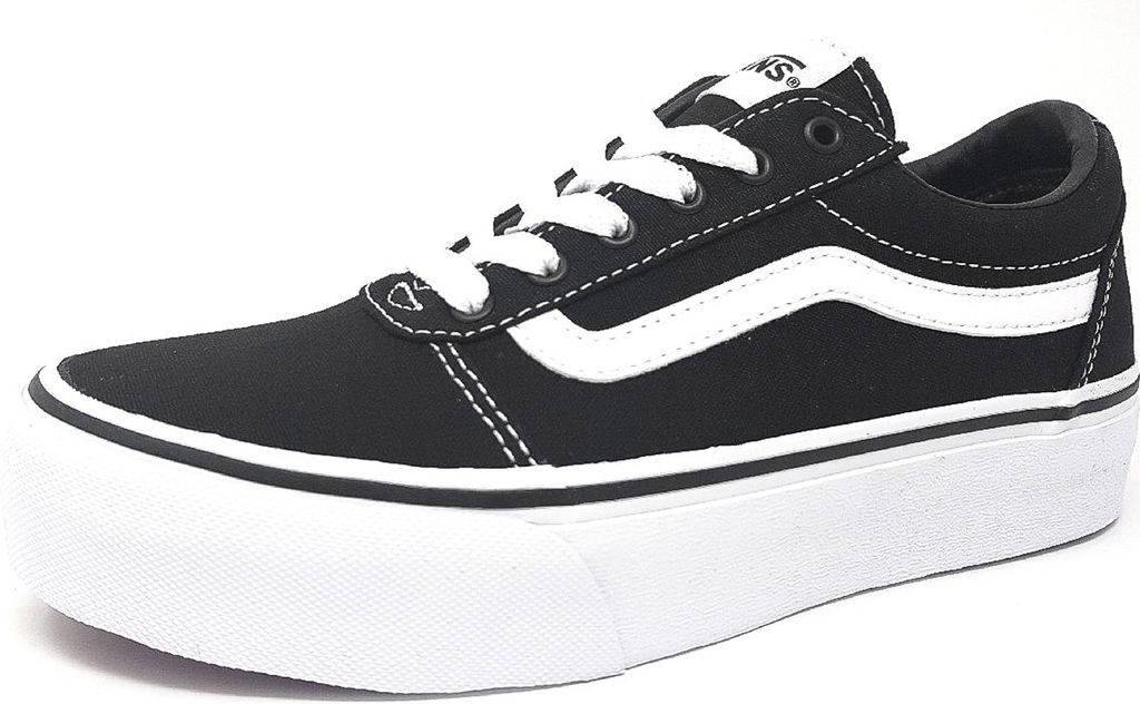 Vans Ward Platform Damen Sneaker low in Schwarz, Größe 3.5