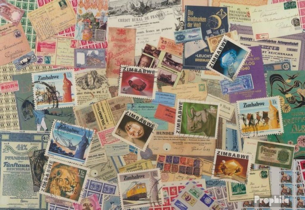 Briefmarken Simbabwe 10 verschiedene Marken Produktbild 