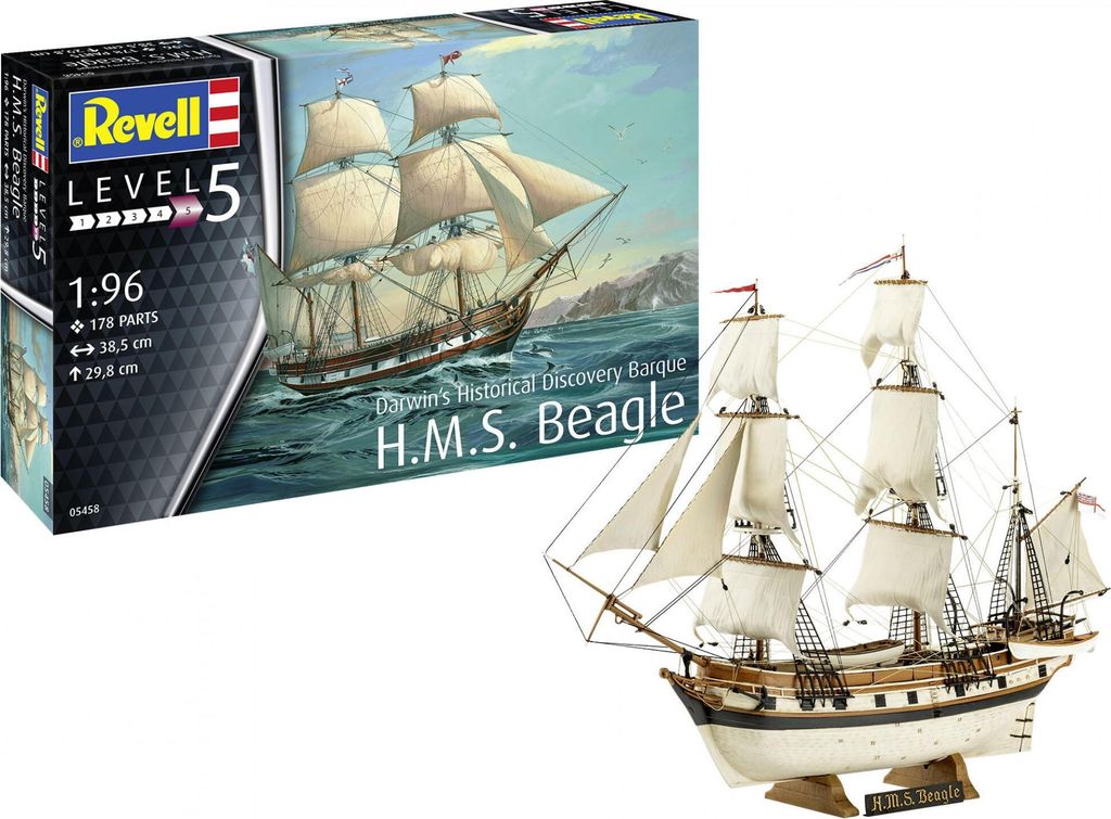 Revell Darwin's Historical Discovery Barque H.M.S. Beagle Obrázok produktu 