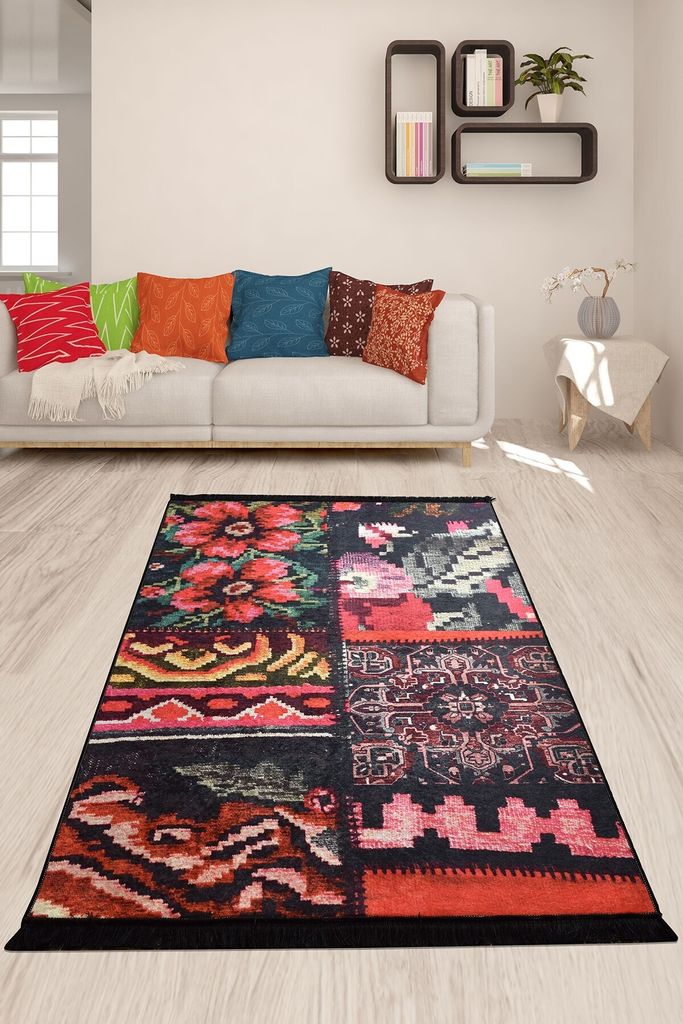 Conceptum Hypnose, Blush- Blush Djt CHL, Bunt, Teppichläufer, 80 x 150 cm, 50% Samtgewebe / 50% Polyester