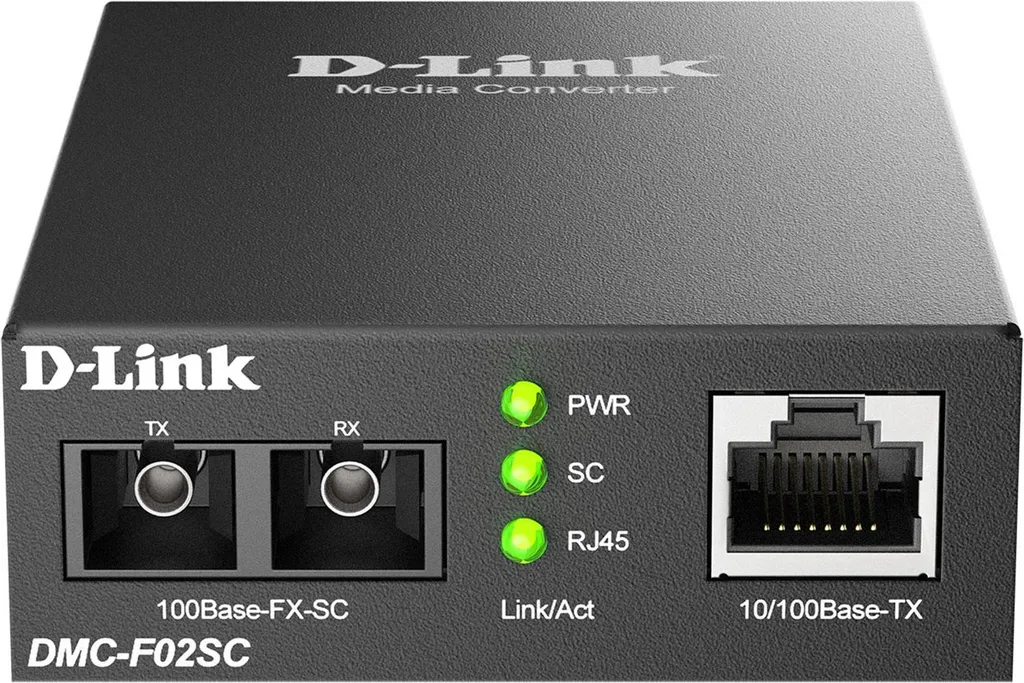Convertisseur Ethernet pour Extension Réseau Fibre D-Link DMC-F02SC/E