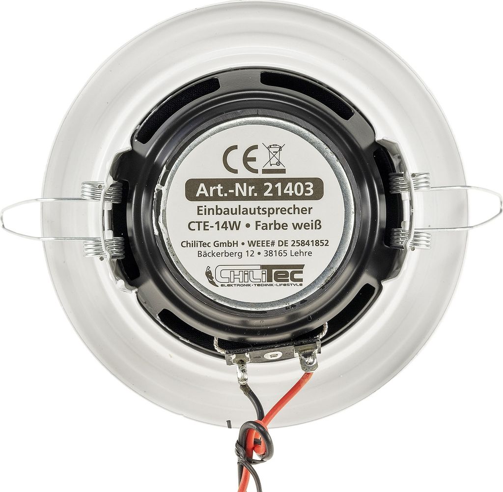 Einbaulautsprecher "CTE-14w", weiß Produktbild 3