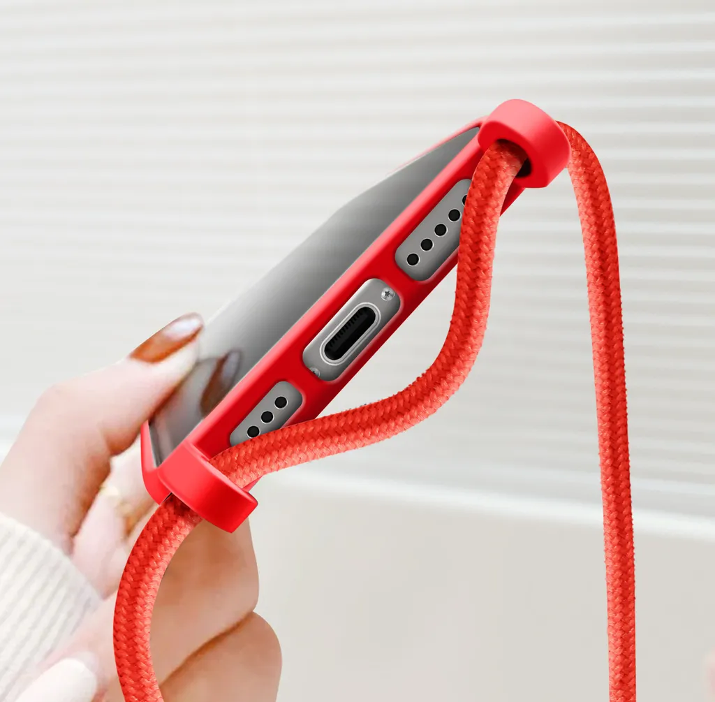 Cover Rossa con Catenella Avizar per iPhone 16 Pro Max - Chic & Safe - 3