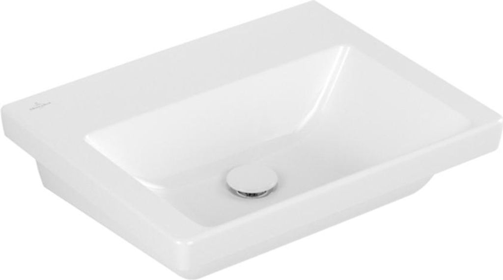 Villeroy & Boch Subway 3.0 Waschbecken, ohne Hahnloch, ohne Überlauf, Unterseite geschliffen, 550x440mm, 4A70F6R1