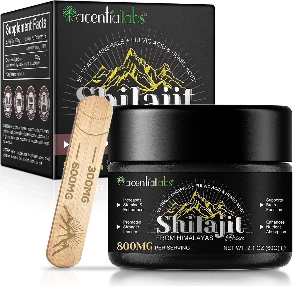 Shilajit Harz Original Himalaya – 60g Pure Resin, hoher Fulvinsäure-Gehalt
