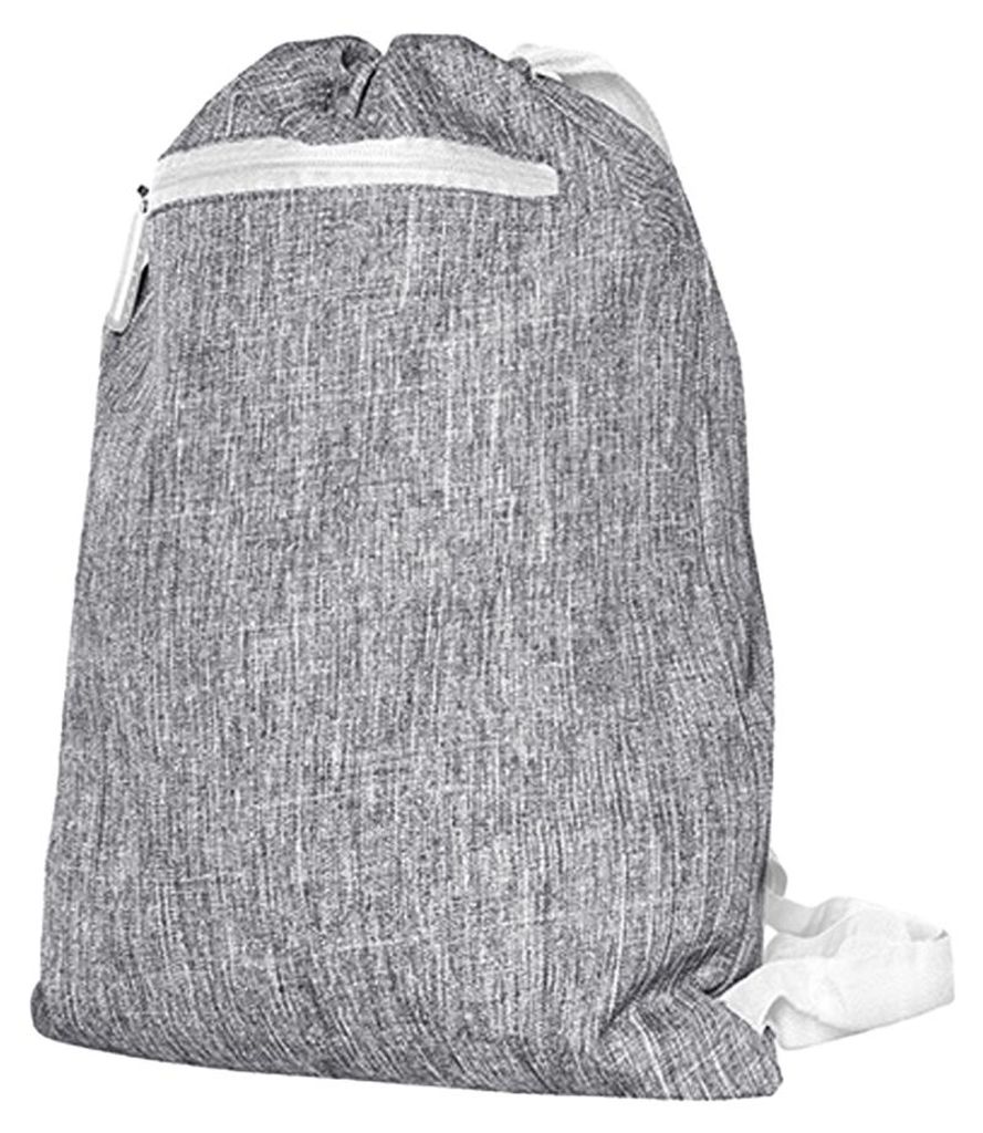 Bags2Go - "Miami" Turnbeutel LT3075 (Einheitsgröße) (Grau meliert/Weiß)
