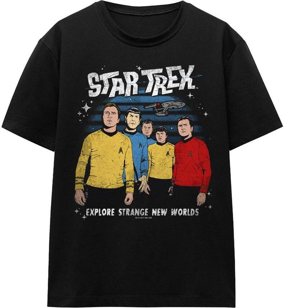 Star Trek - "Strange New World" T-Shirt für Herren/Damen Uni TV16245 (L) (Schwarz)