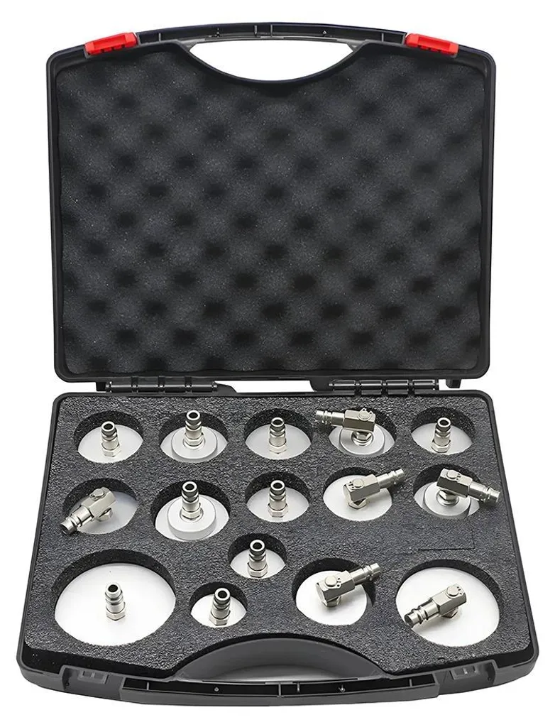 Kit adaptateurs purge de freins en aluminium durable, 15 pcs