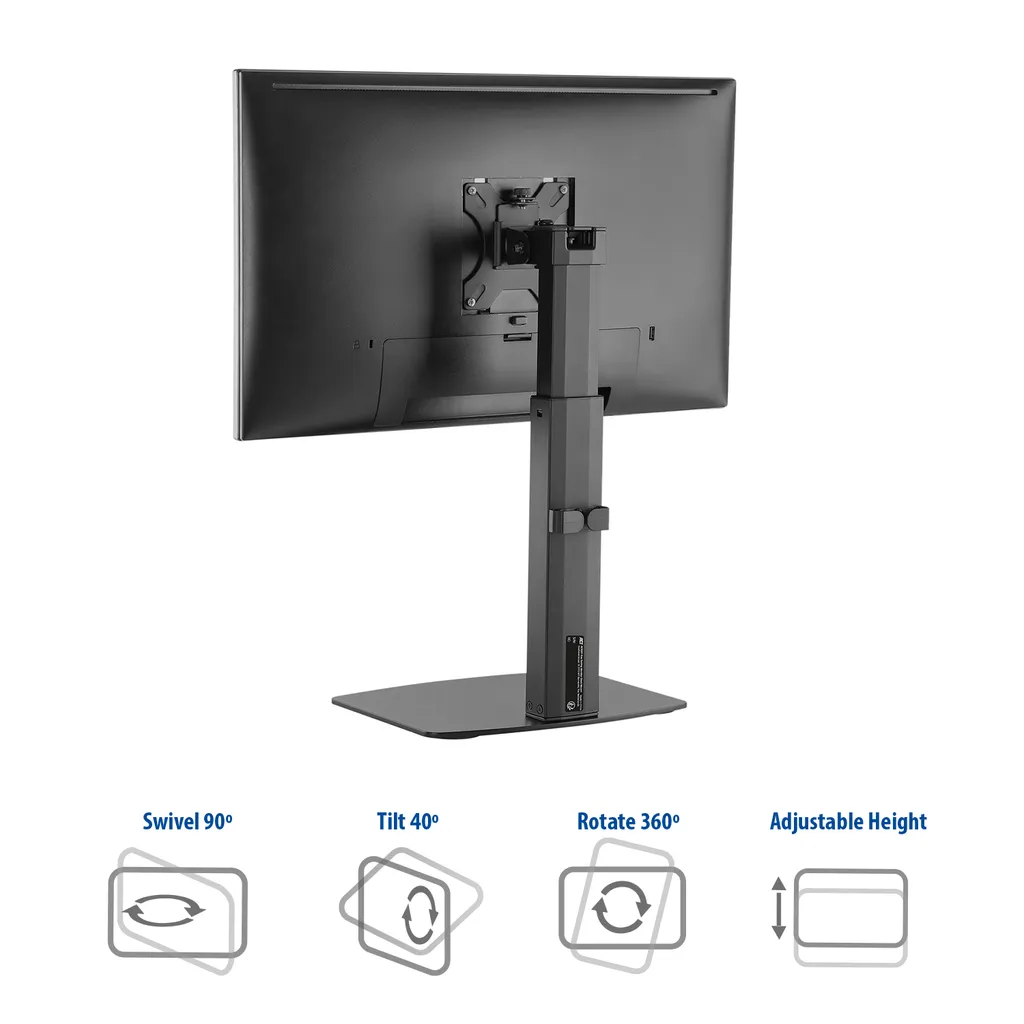 Support de table ACT AC8331 pour écran PC, idéal pour gagner de la place - 10