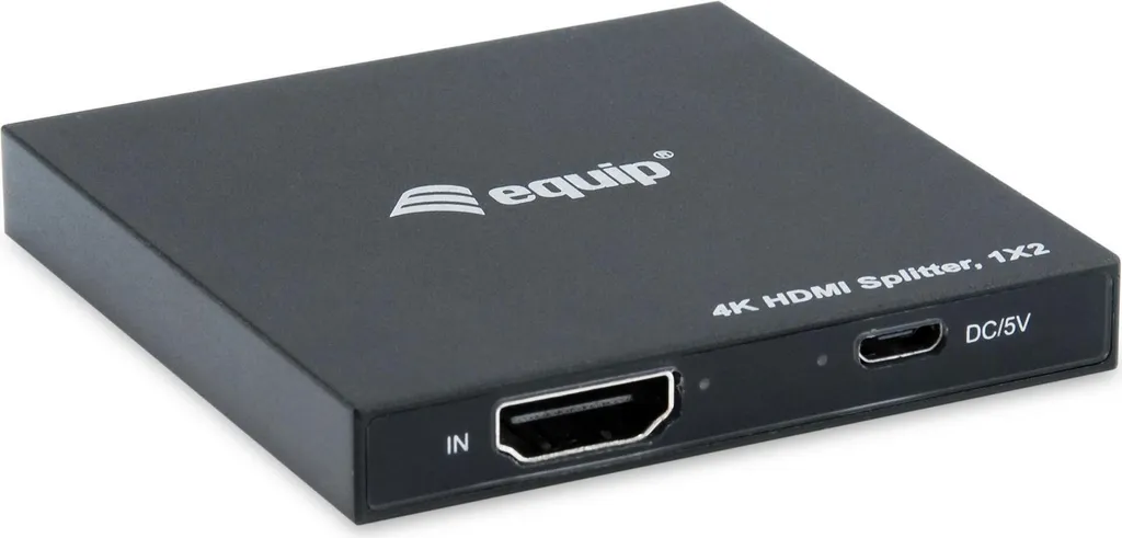 Splitter HDMI 4K 30Hz Ultra Slim Noir avec 2 Sorties Vidéo Equip