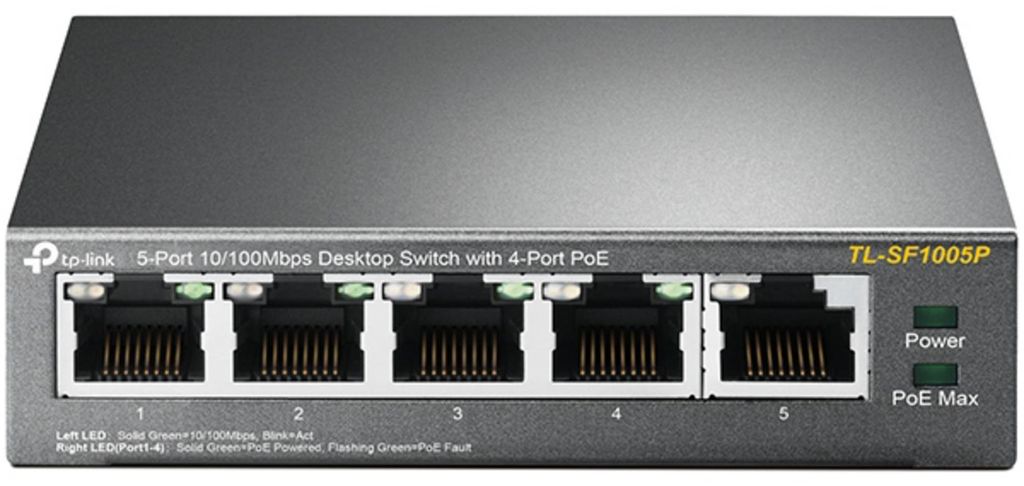 TP-Link TL-SF1005P Unmanaged Fast Ethernet (10/100) Power Produktbild 