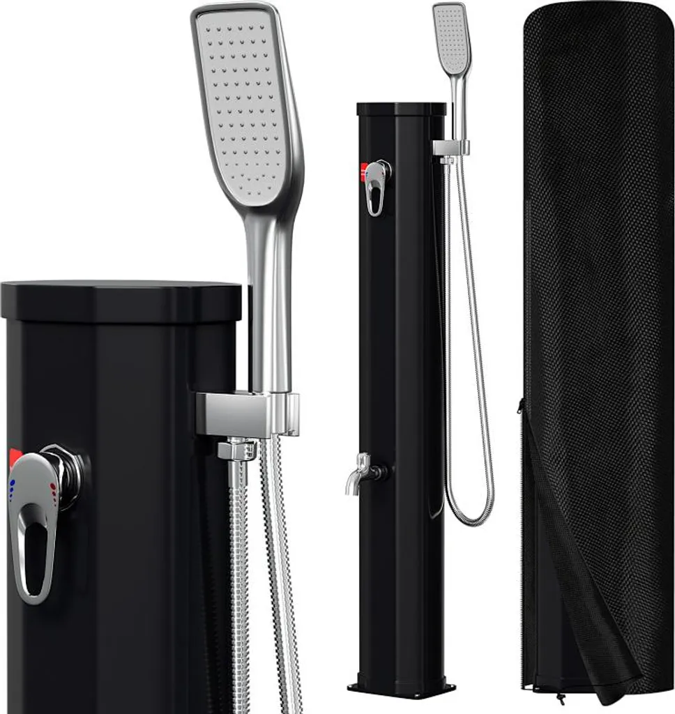 Doccia Solare Izrielar 20L: Doccia da Giardino con Doccetta e Copertura