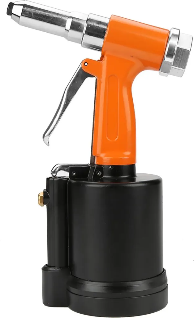 Pistolet à riveter pneumatique avec accessoires, embouts de 3,2 à 6,4 mm