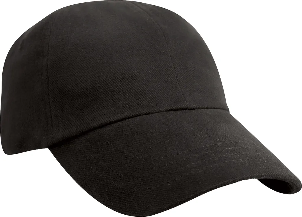 Result PC6760 Berretto Low Profile Unisex - Cotone Heavy Brushed Nero
