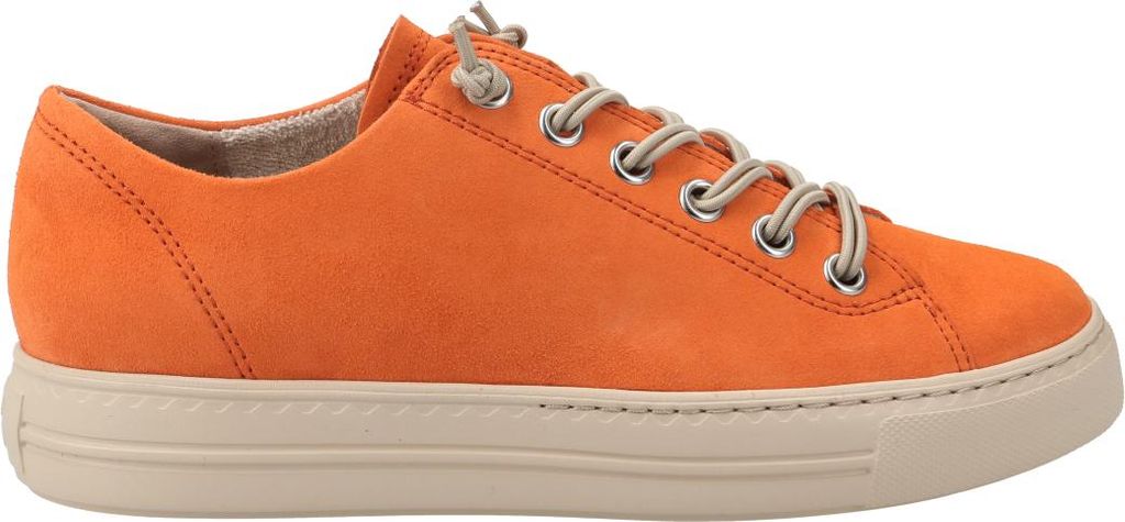 Paul Green Sneaker 4081-375, Rauleder, Orange, Damen