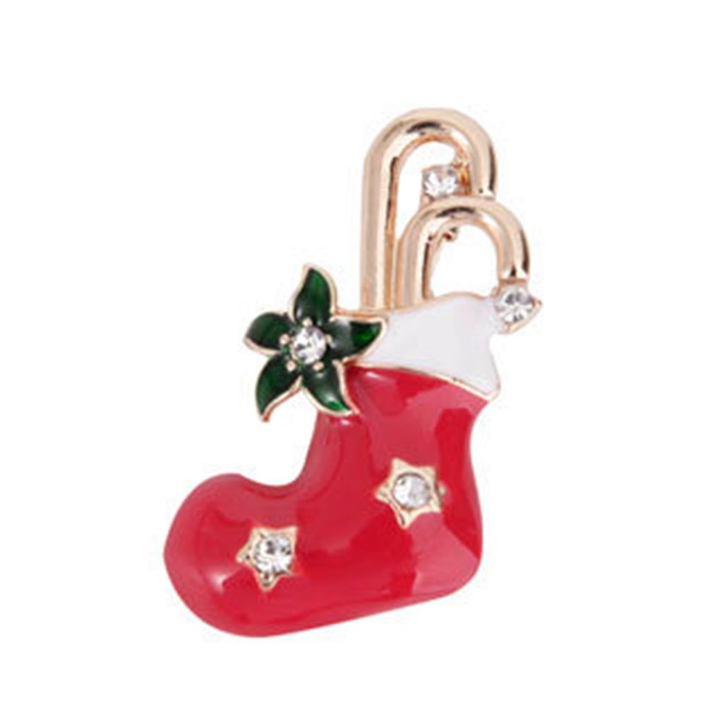 Weihnachtsbrosche, festliche Emaille, bunt, glänzend, mit Strasssteinen eingelegt, Serviettenhalter, Ring, Neujahrsgeschenk, Glocke, Kranz, Gesche...