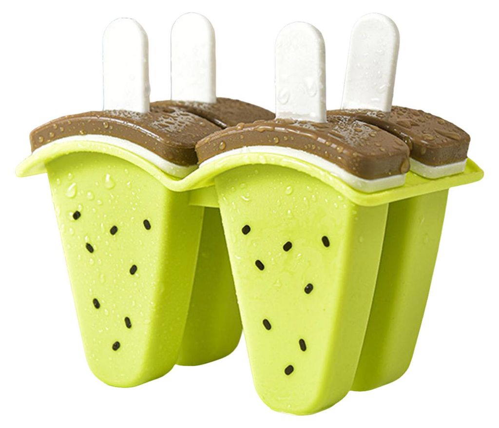 Eiswürfelform in Fruchtform, ideal für Sommerpartys, einfaches Herauslösen, auslaufsicher, perfekt für Picknicks, DIY-Eis am Stiel