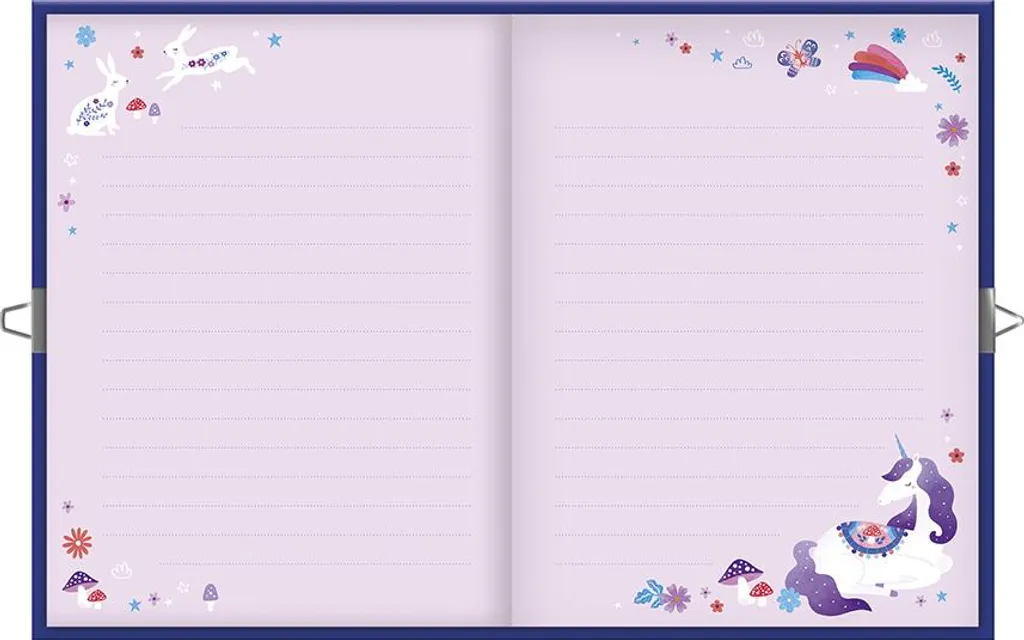 Journal Intime Licorne Janod avec Serrure Sécurisée et Design Féerique - 3
