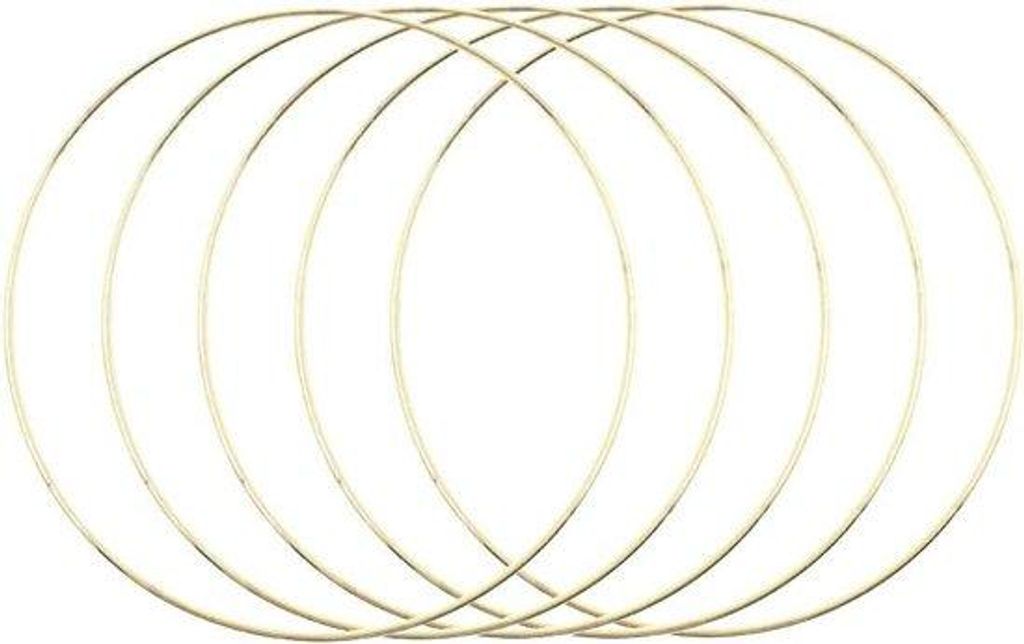 Goldene Metall-Ringen 20cm Dekoration DIY