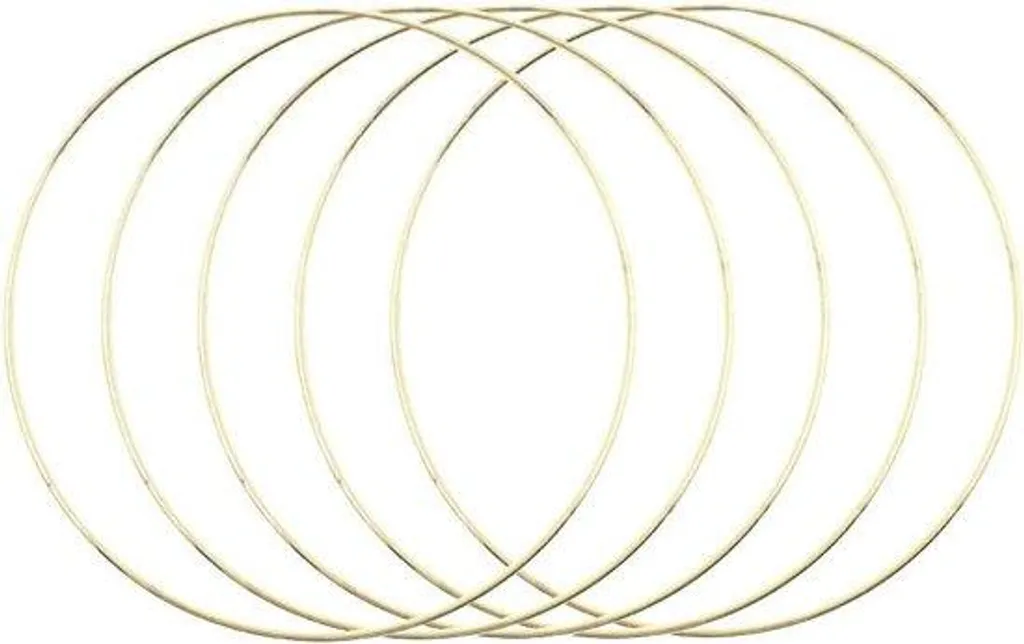 Anneau métal or 20 cm - Finition parfaite sans soudure visible DIY