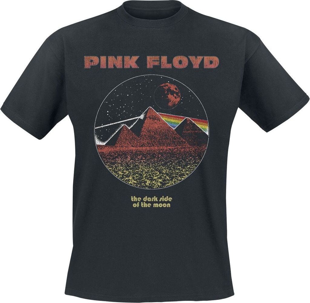 Pink Floyd T-Shirt Herren DSTOM Pyramids Vintage schwarz 3XL