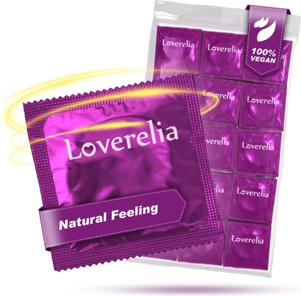 Loverelia Natural Feeling Kondome - 50 Stück - 53mm - für ein reines, klassisches Gefühl