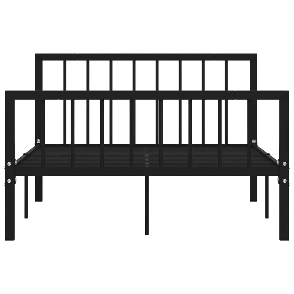 "im Sonderangebot"Bettgestell - CLORIS - Doppelbett - Robust und langlebig - Schwarz Metall 120x200 cm - Einfache Montage - - DEMöbel7542275